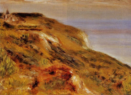 The Varangeville Church And The Cliffs by Pierre Auguste Renoir