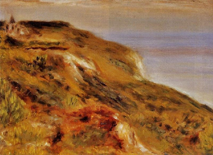 The Varangeville Church And The Cliffs by Pierre Auguste Renoir