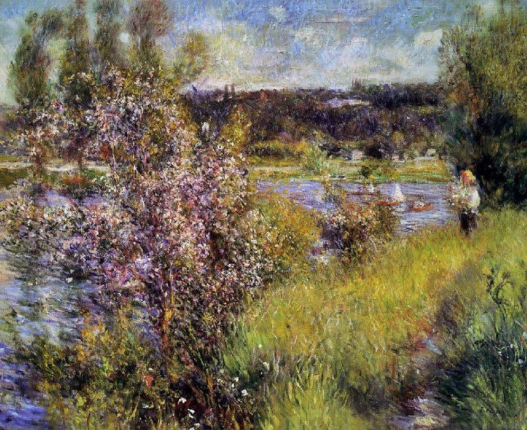 The Seine At Chatou by Pierre Auguste Renoir