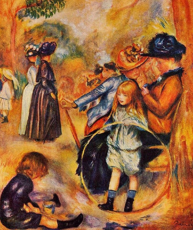 At The Luxembourg Gardens by Pierre Auguste Renoir