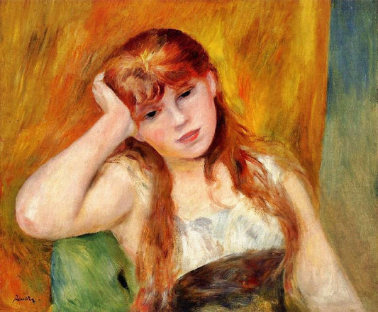 Young Blond Woman by Pierre Auguste Renoir