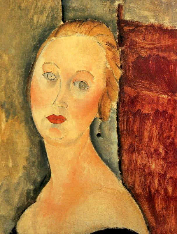 Germaine Survage With Earrings by Amedeo Modigliani
