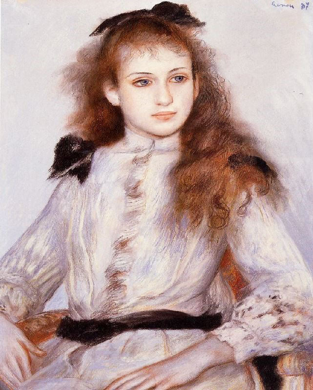 Portrait Of Madeleine Adam by Pierre Auguste Renoir