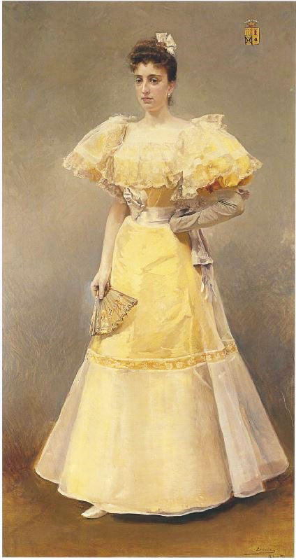 Portrait Of Countess Of Santiago by Joaquin Sorolla y Bastida