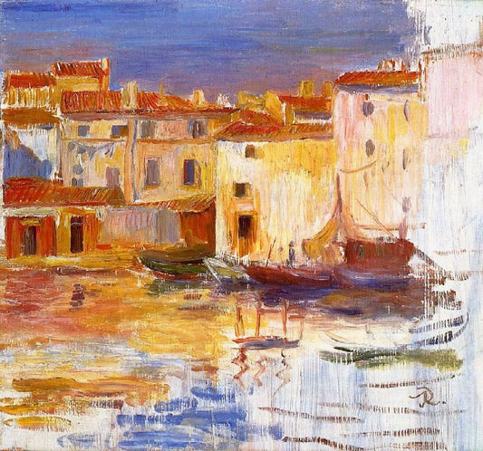 The Port Of Martigues by Pierre Auguste Renoir
