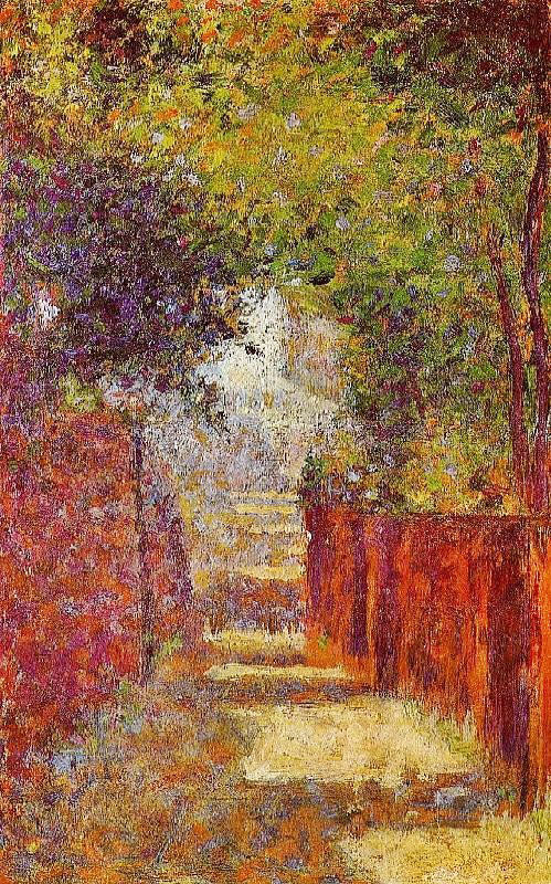 Rue Saint-Vincent, Montmartre, In Spring by Georges Seurat