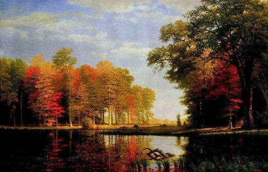 Autumn Woods by Albert Bierstadt