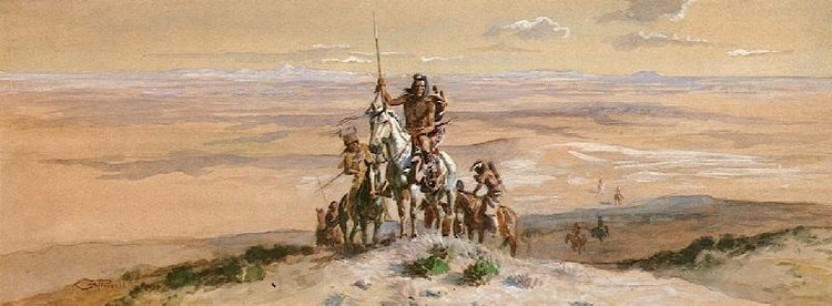 Indian War Party by Charles Marion Russell