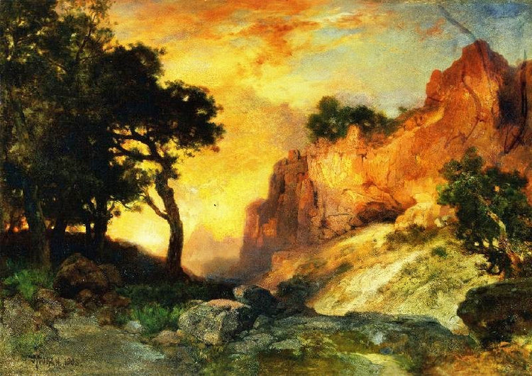 A Side Canyon, Grand Canyon, Arizona by Thomas Moran
