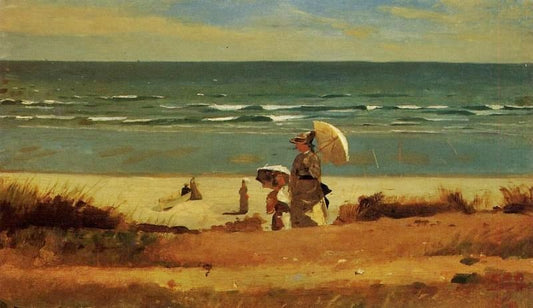 On The Beach, Marshfield by Winslow Homer