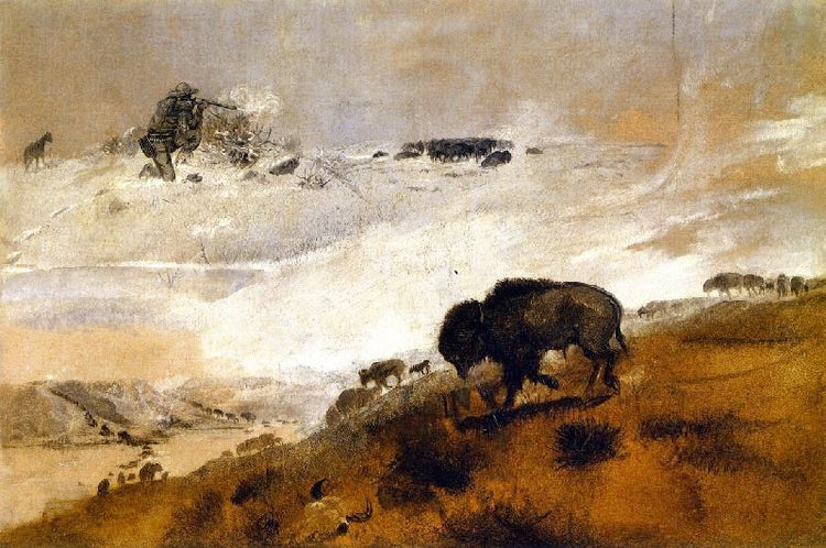 The Stand/Crossing The Missouri by Charles Marion Russell