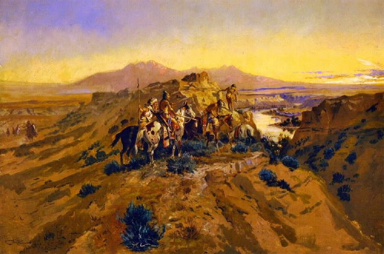 Planning The Attack by Charles Marion Russell