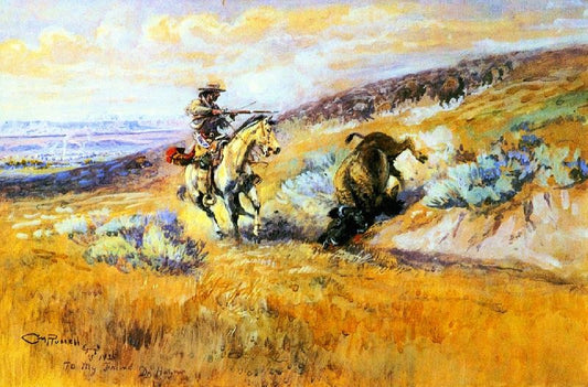 Meat For Wagons by Charles Marion Russell