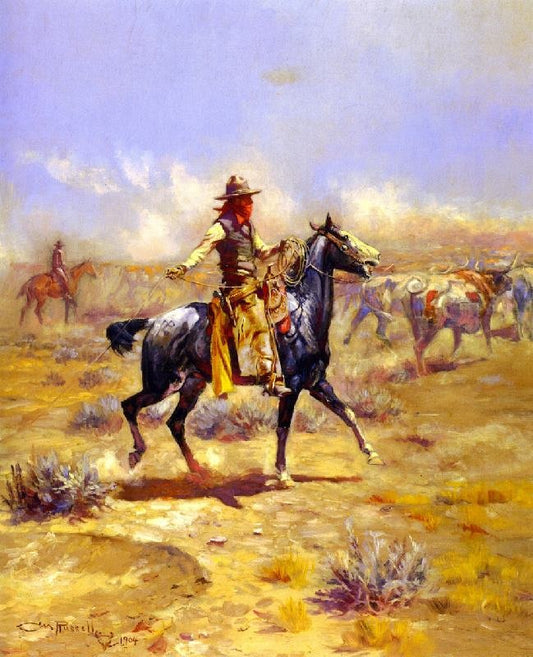 Through The Alkali by Charles Marion Russell