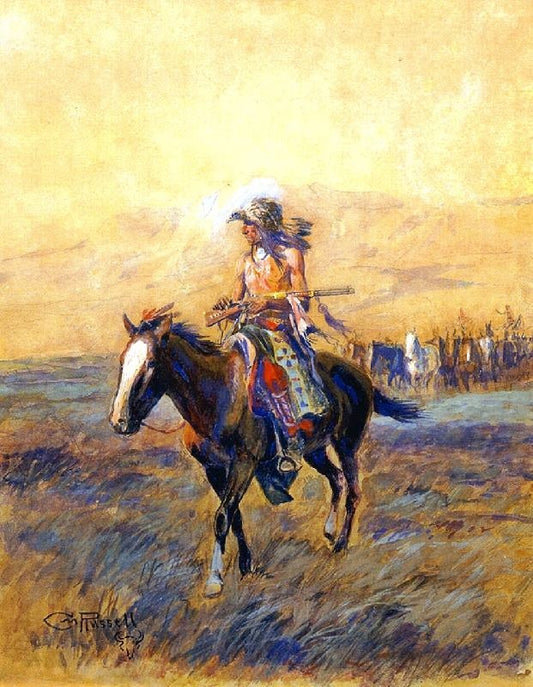Cavalry Mounts For The Brave by Charles Marion Russell