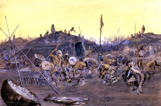 The Mandan Dance by Charles Marion Russell