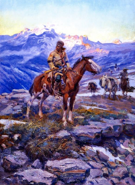 Free Trappers by Charles Marion Russell