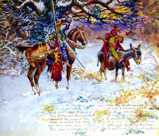 Fool And The Knight by Charles Marion Russell