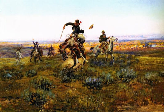 A Bad One by Charles Marion Russell