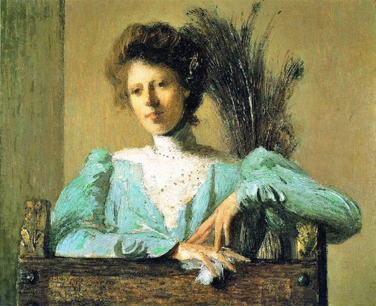 Peacock Feathers by Julian Alden Weir