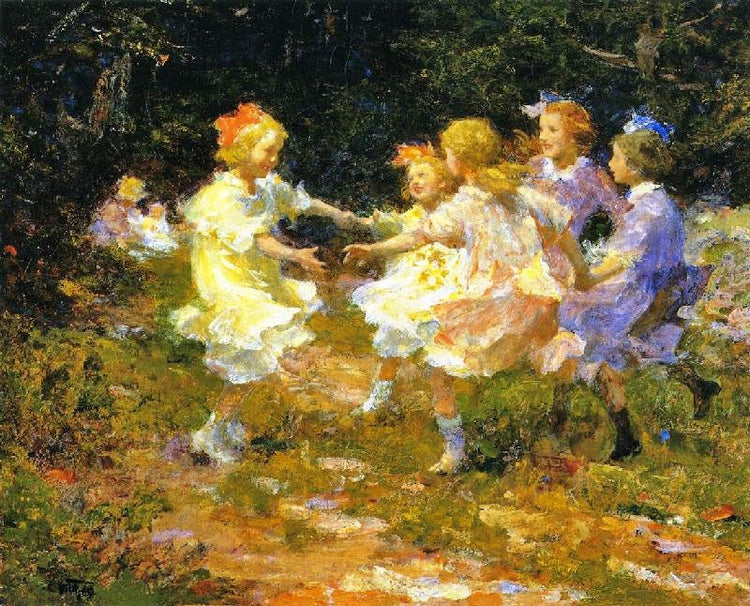 Ring Around The Rosey by Edward Potthast