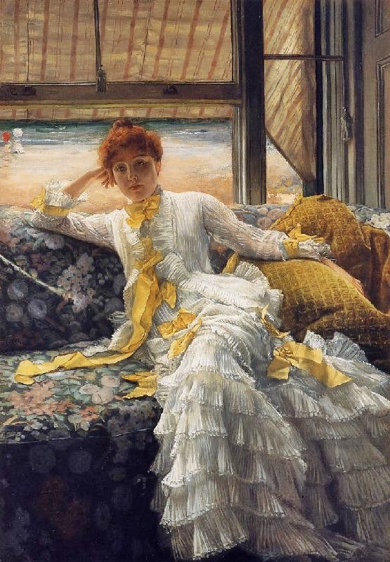 July: Specimen Of A Portrait by James Tissot