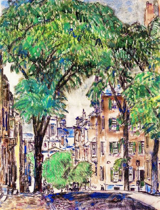 Mount Vernon Street, Boston by Childe Hassam