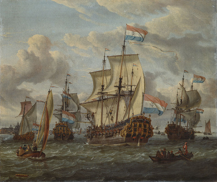 THE FRIGATE "PIETER EN PAUL" ON THE IJ