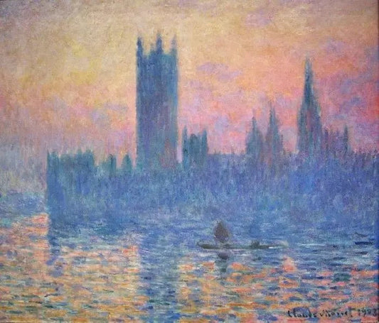 HOUSES OF PARLIAMENT, SUNSET, 1903