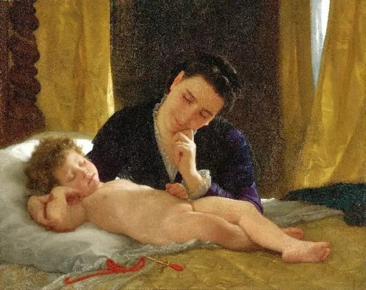 YOUNG MOTHER GAZING AT HER CHILD (JEUNE MÈRE CONTEMPLANT SON ENFANT)