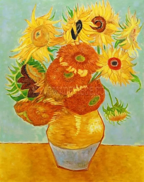 STILL LIFE: VASE WITH TWELVE SUNFLOWERS