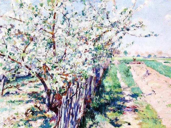 FRUIT TREES IN BLOOM, GREZ