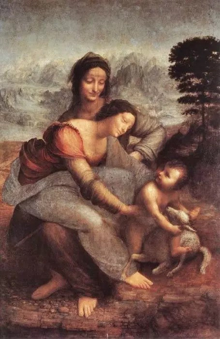 THE VIRGIN AND CHILD WITH ST ANNE