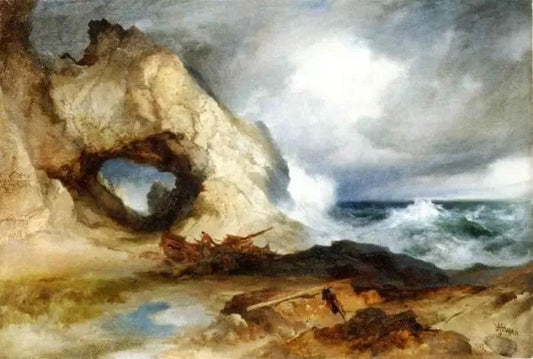 THE CAVERN, CALIFORNIA COAST (SINBAD WRECKED)