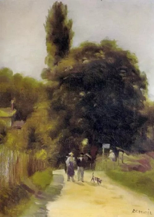TWO FIGURES IN A LANDSCAPE