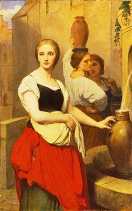 MARGARET AT THE FOUNTAIN