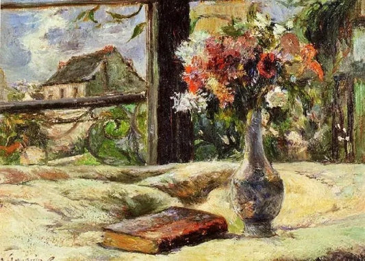 VASE OF FLOWERS AND WINDOW