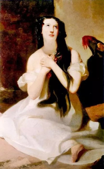 MARY ANN PATON WOOD IN THE ROLE OF AMINA IN LA SONNAMBULA