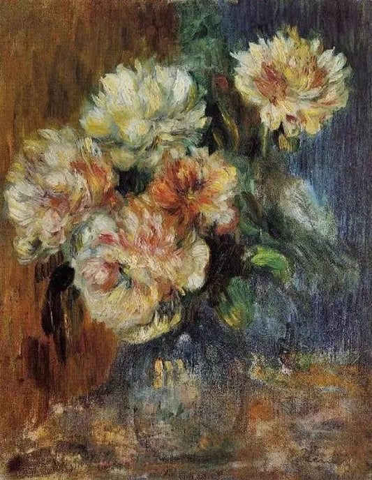 VASE OF PEONIES