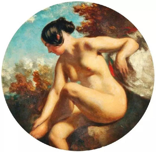 BATHER TURNED TO THE LEFT