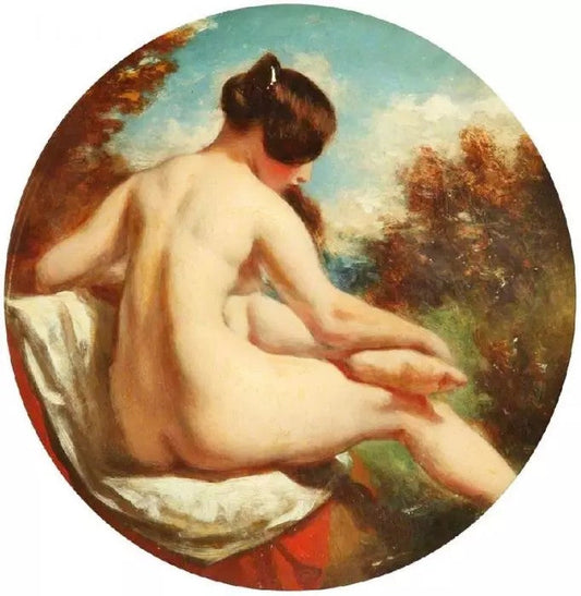 BATHER TURNED TO THE RIGHT