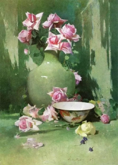 VASE OF ROSES