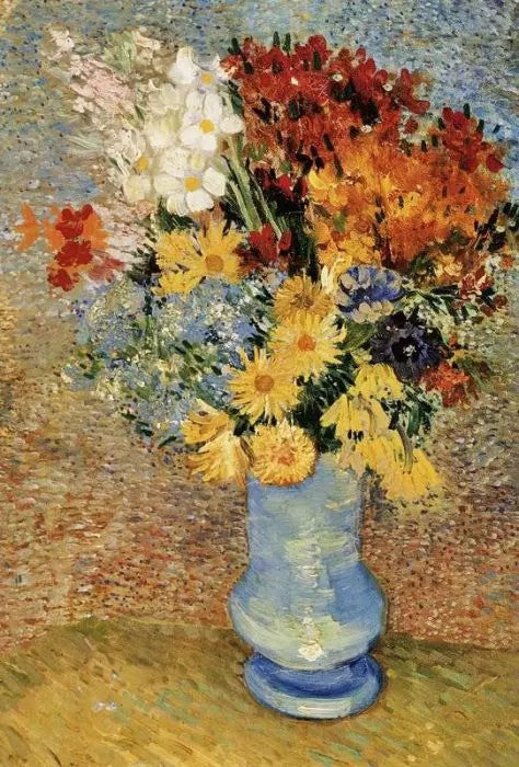VASE WITH DAISIES AND ANEMONIES