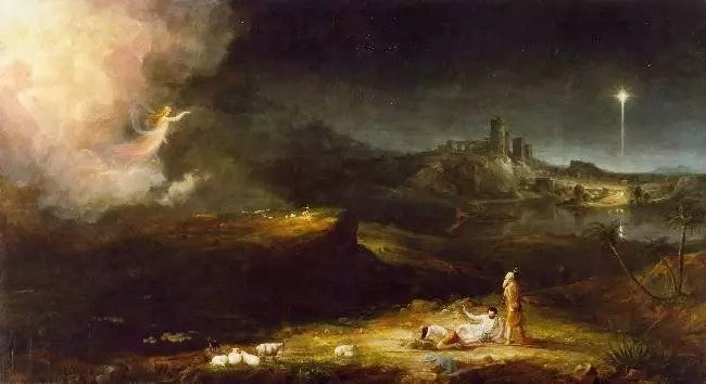 THE ANGEL APPEARING TO THE SHEPHERDS