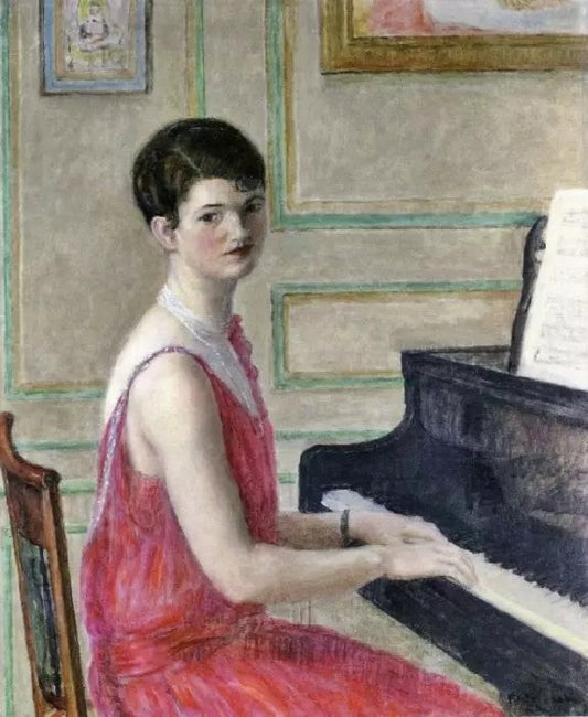 WOMAN AT A PIANO