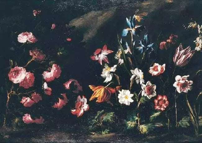 A LANDSCAPE WITH FLOWERS