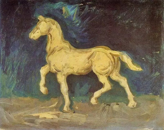 PLASTER STATUETTE OF A HORSE, 1886