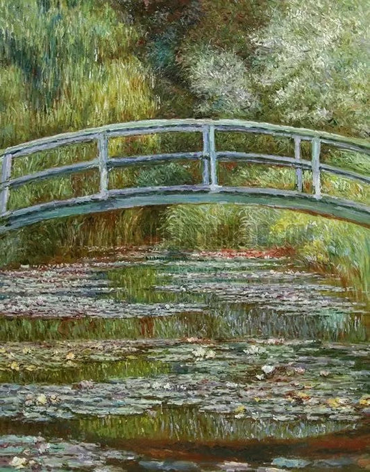 THE WATER-LILY POND (JAPANESE BRIDGE, 1899)
