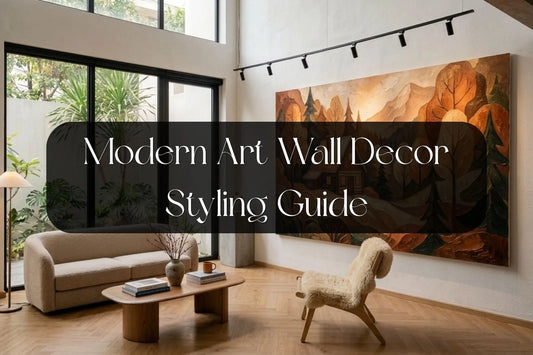 Modern Art Wall Decor Styling Guide