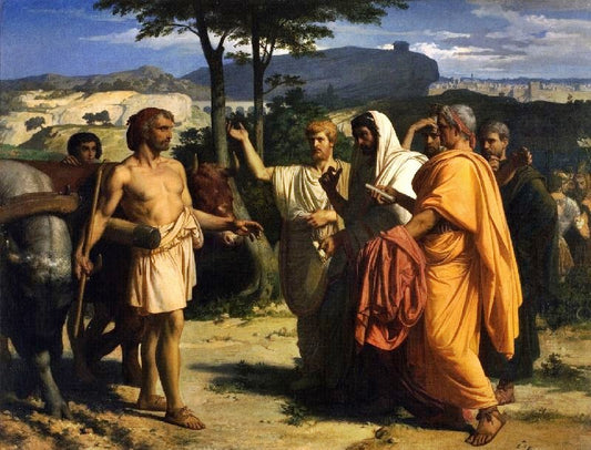 Envoys Of The Senate Offer The Dictatorship To Cincinnatus by Alexandre Cabanel
